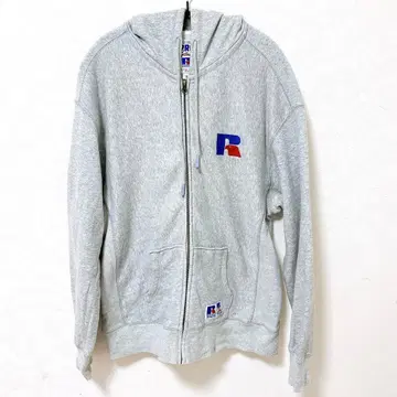 RussellAthletic Procotton 90s 그레이 지퍼 후드티