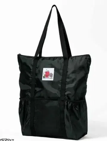 나일론 블랙 숄더 토트백