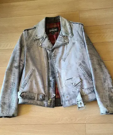 Schott NYC 라이더 자켓 L 사이즈 그레이