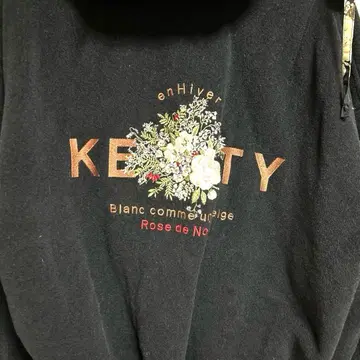 KELTY 플라워 자수 집업 후드티
