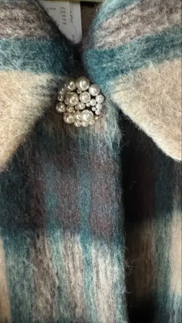 오버 사이즈 체크 코트