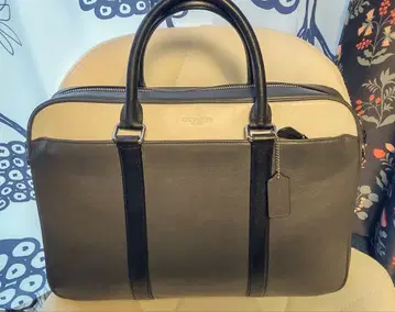 가죽 비즈니스 백 그레이/베이지