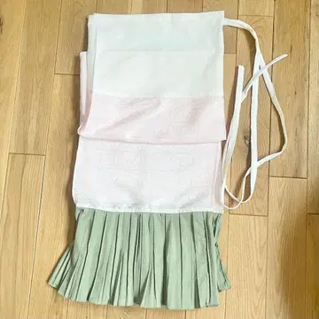 플리츠 밑단 기모노 말차 그린