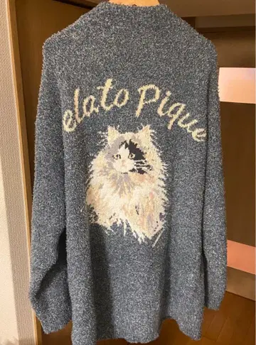 젤라또피케 가디건 캣 고양이 L 사이즈