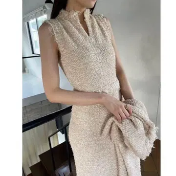 snidel 트위드 니트 원피스