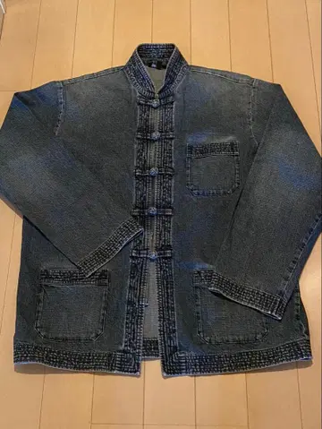 A.P.C. 다크 데님 자켓 차이나 카우푸 사이즈 1