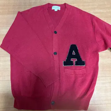 TIMELY WARNING 레드 가디건 M