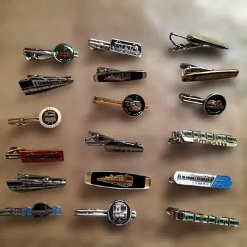 국철 철도 기차 넥타이핀