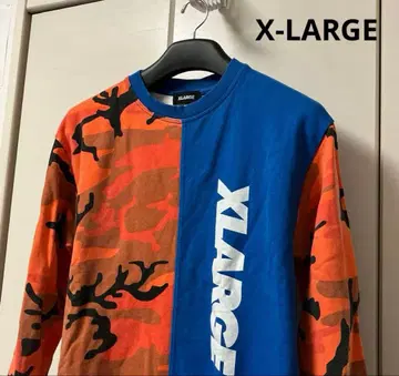 X-LARGE 엑스라지 카모 패턴 가슴 로고 트레이닝복 남성용 L