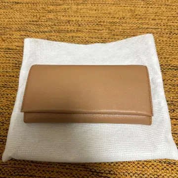 츠치야 가방 제조소 베이지 가죽 장지갑