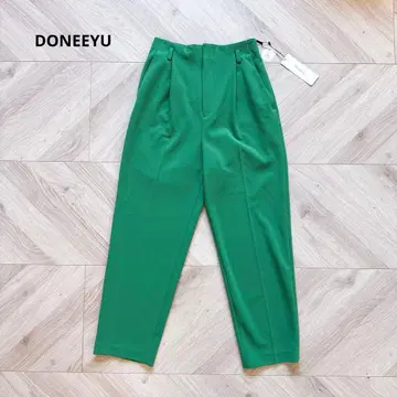 DONEEYU 택 포함 새상품 그린 팬츠