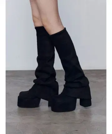 EMODA 루즈 플레어 커버 핏 부츠 L