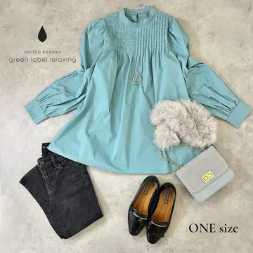 [ GLR ] 화사한 턱 블라우스*세련된 고급 실루엣