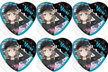 러브 라이브! 선샤인!! 와타나베 요우 하트 캔뱃지 6개 세트