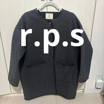 r.p.s 그레이 노카라 코트 버튼 포함