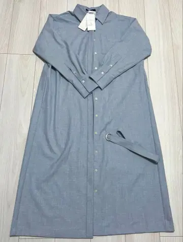 미사용 새상품 UNTITLED 셔츠 원피스 그레이