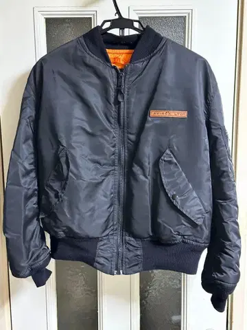 AVIREX 블루종 로고 MA-1 L 사이즈