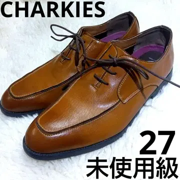 미사용급  CHARKIES 비즈니스 슈즈 브라운 27