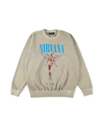 [ 새상품 ] WIND AND SEA 닐바나 크루넥 맨투맨 S