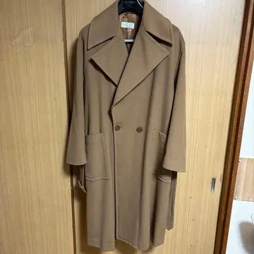 BASLE 울 혼방 더블 브레스트 롱 코트