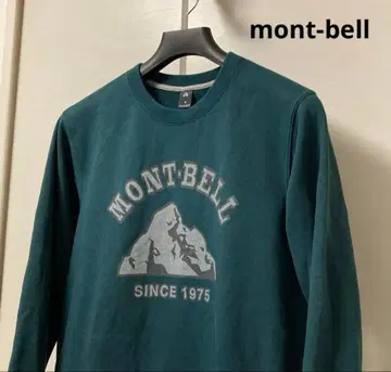 몽벨 가슴 프린트 맨투맨 트레이닝복 남성용 S