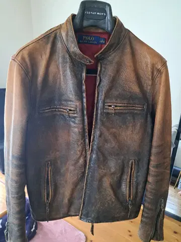 랄프 로렌 카우하이드 가죽 자켓 S