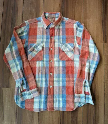 웨어하우스 더블웍스 체크 무늬 플란넬 셔츠 36