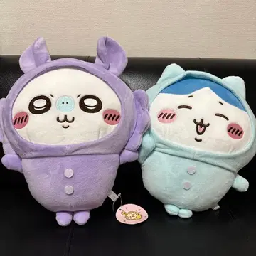 치이카와 (먼작귀) 파자마 BIG 봉제 인형 모몽가 하치와레 2개 세트