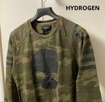 HYDROGEN 하이드로겐 카모 패턴 스컬 맨투맨 트레이닝복 남성용 M