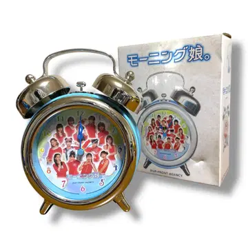 [ 미사용 공식 굿즈 ] 레어 초대 모닝구무스메. 알람 시계 파랑