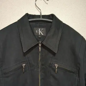 Calvin Klein 블루종 아우터 카라 부착 사이즈 4 여성용