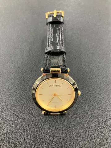 ROMAIN 아날로그 쿼츠 손목시계 골드/블랙