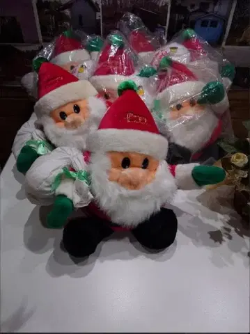 산타클로스 봉제 인형 크리스마스 음악 멜로디 곡 포함 특가 무료배송