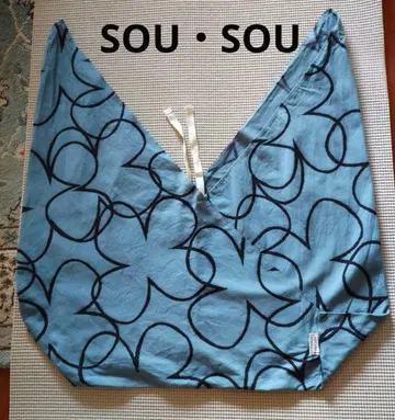 SOU SOU 천 가방 숄더 가죽 벨트