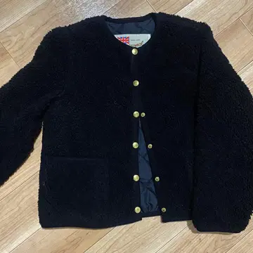 Traditional Weatherwear 블랙 보아 퀼팅 자켓