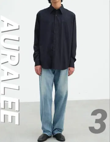 AURALEE 25SS Selvedge Faded Light Denim3