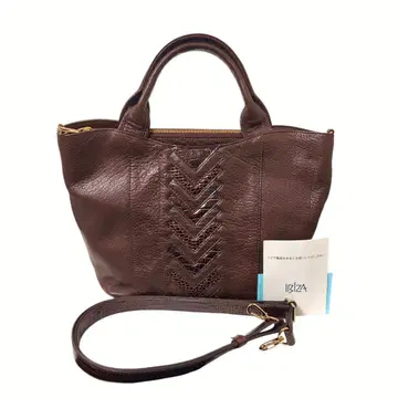 IBIZA 토트백 숄더백 가죽 브라운 2way