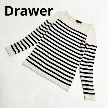 새상품급 드로어 캐시미어 니트 사이즈 1 스웨터 보더