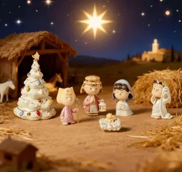 찰리 브라운 크리스마스 피규어 세트 PEANUTS