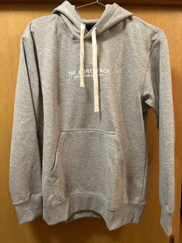 THE NORTH FACE 그레이 후드 부착 후드티
