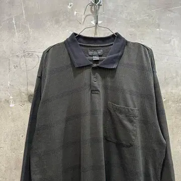 US 구제 의류 밴 휴슨(Van Heusen) 니트 피케 셔츠 스웨터