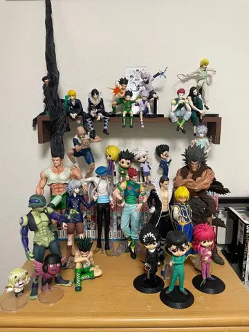 애니메이션 캐릭터 컬렉션 피규어 다수