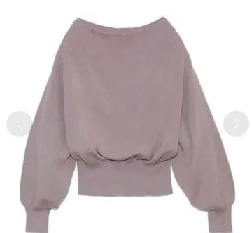 FRAY I.D 보트넥 오프숄더 니트 풀오버