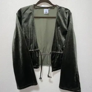 엑스걸 새상품급 여성용 벨벳 가디건 캐주얼 S