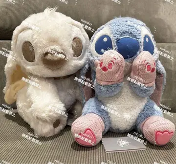 디즈니 스티치 봉제 인형 winter shy winter white