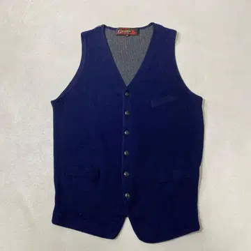 새상품급 GRABRE 실크 캐시미어 니트 베스트 M 고양이 눈 버튼