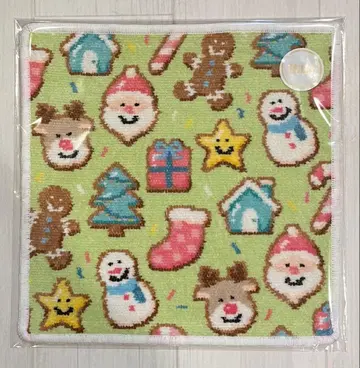 새상품 미사용 러브러리 바이 페이 리 크리스마스 쿠키 손수건