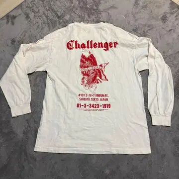 CHALLENGER 긴팔 티셔츠 L 화이트