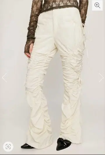 미사용 택 포함 SLY RIBBON GATHER FLARE 팬츠