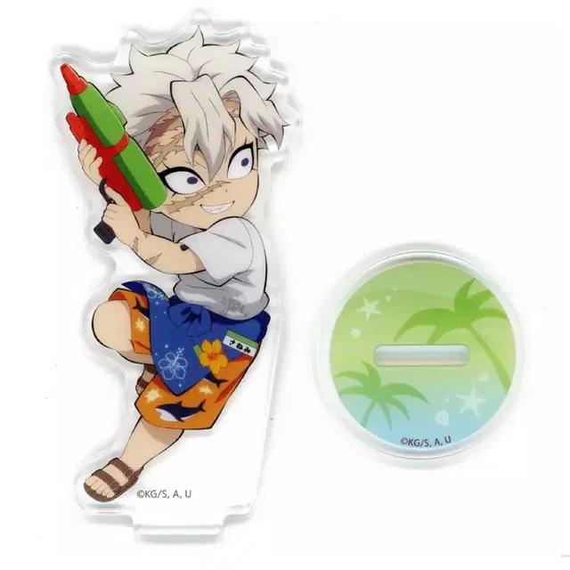 귀멸의 칼날 사네미 아크릴 스탠드 바다의 집 인형 누이 가챠 피규어